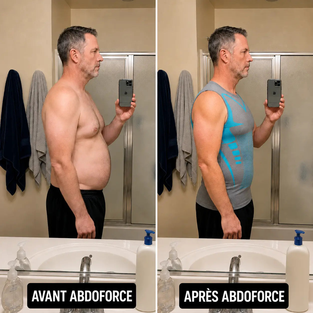 Débardeur ionique de compression | Ventre plat instantanné